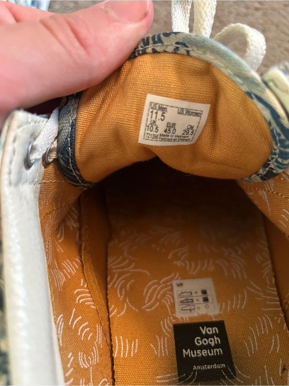 Vans Van Gogh Museum Yellow & White Sneakers